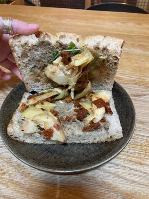 baba ganoush focaccia   at Pinkmans in Bristol