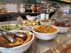 some salads at Pinkmans in Bristol