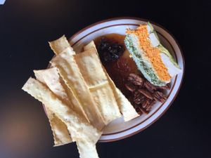 tofu terraine with a sweet marmalade, pecans, and house made crackers. INCREDIBLE!!! at Liberty Food & Wine Exchange in Reno