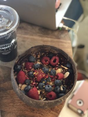 Raspberry Lemonade Bowl - modified.  at Blenders & Bowls in Austin