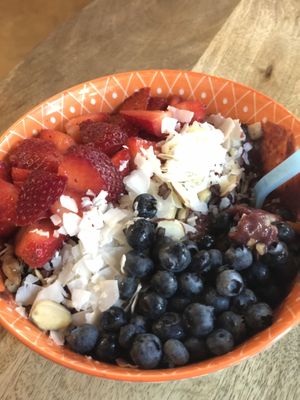 The Beach Bowl modified with no honey  at Blenders & Bowls in Austin
