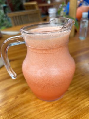 Strawberry and passion fruit juice   at La Bodega Verde in Lima