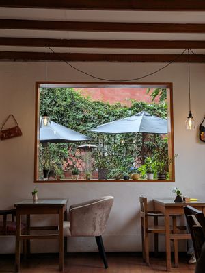 The restaurant views at La Bodega Verde in Lima
