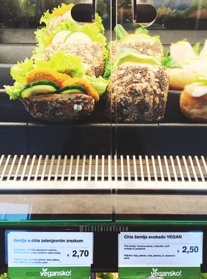 Chia sandwich with vegetable steak or avocado

Photo by: Slovenian Vegan page on Facebook at backWERK in Ljubljana