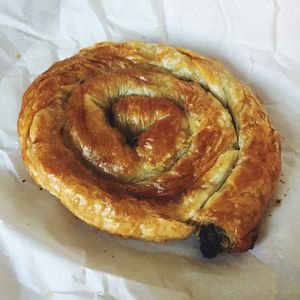 Vegan spinach börek at backWERK in Ljubljana