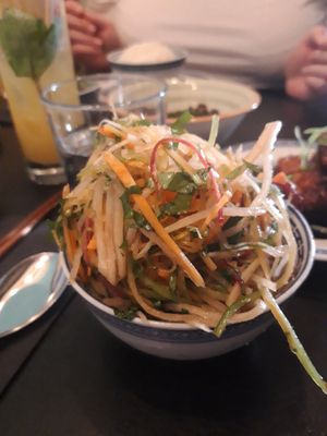 Daikon salad at Surfers in Visby