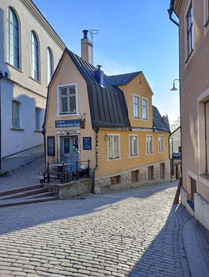 From the outside at Creperie & Logi in Visby