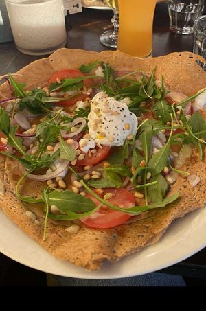 Vegan feta galette  at Creperie & Logi in Visby