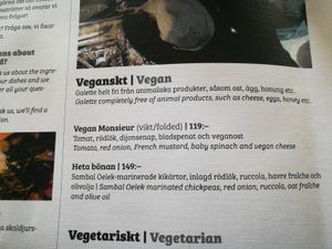 The two vegan galettes at Creperie & Logi in Visby