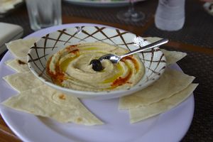 Hummus at Aroma House in Kampot