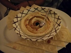 Hummus Plate  at Aroma House in Kampot