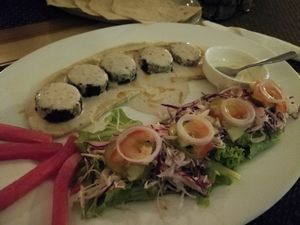 Falafel Plate  at Aroma House in Kampot