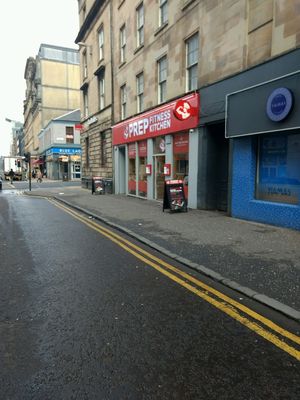 outsode at Prep Fitness Kitchen in Glasgow