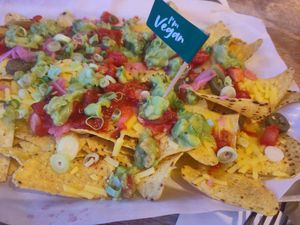 Shared vegan nachos at Las Iguanas - Cribbs Causeway  in Bristol