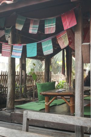seating area at Jatra Biroti in Dhaka