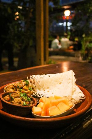 mushroom tehari at Jatra Biroti in Dhaka