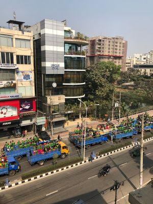 View from rooftop  at Jatra Biroti in Dhaka