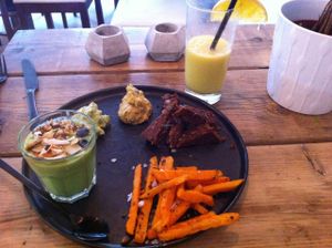 Brunch at hope - not very green, but very good. at Hope Organic in Copenhagen