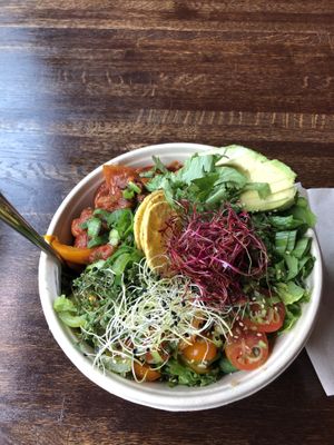 California dreaming bowl from the Boltens food court location. at Hope Organic in Copenhagen