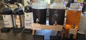 Coffee options today at Bagel Cafe in Camden