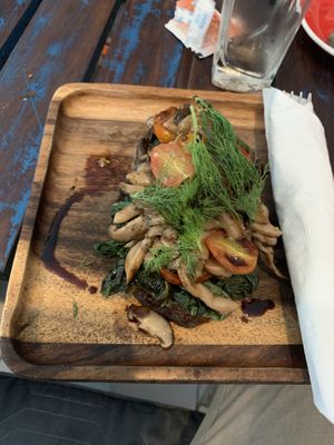 The Shroom Toast sans feta. Really good    at Wilson's in Phuket
