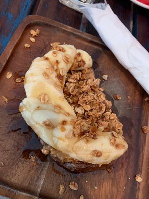 The Sweet Elvis Toast. Pretty good    at Wilson's in Phuket