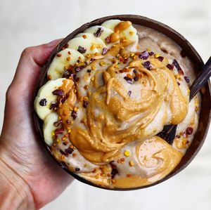 Peanut Butter smoothie bowls at Wilson's in Phuket