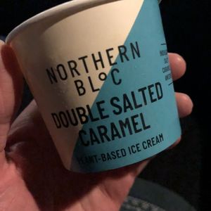 Salted caramel vegan ice cream   at Tyneside Bar Cafe in Newcastle Upon Tyne