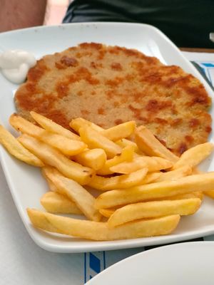 Milanesa vegana at La Pascuala in Madrid