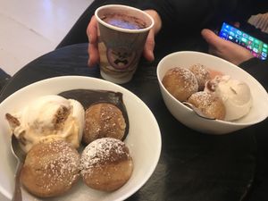 Their own æbleskiver, gløgg and ice at Christmas.  at Nicecream - Enghave in Copenhagen