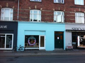 Cute storefront at Nicecream at Nicecream - Enghave in Copenhagen