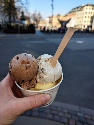 Flavors : Chocolate, caramel, lemon at Nicecream - Enghave in Copenhagen