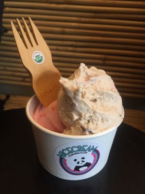 My spoon for a low waste snack  at Nicecream - Enghave in Copenhagen