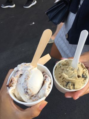 Licorice and peanut butter at Nicecream - Enghave in Copenhagen