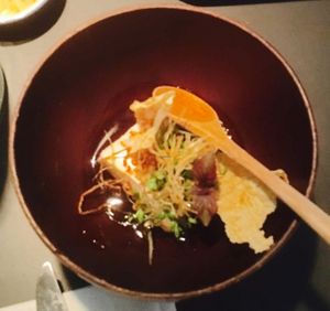 Silken Tofu with vegan Ponzu at Shibumi in Stockholm