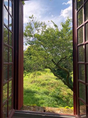 View from the other side of the double bedroom window. at La Cure du Maine Charles in Birac
