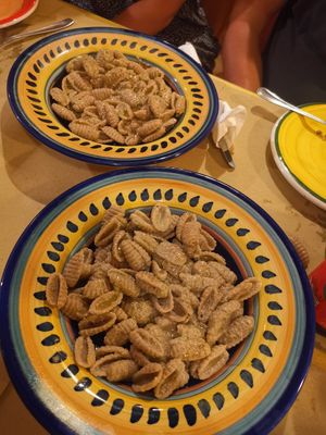 Pasta with different sauces at Zenzero in Siracusa