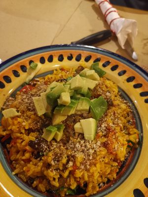 Rice and avocado dish at Zenzero in Siracusa