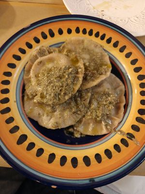 Pumpkin Ravioli at Zenzero in Siracusa