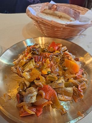 Caponata at Zenzero in Siracusa