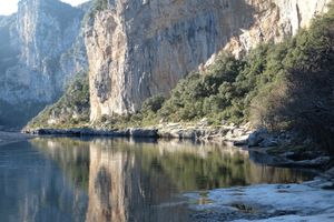 Ardèche gorges at La Maison Papillons in Montclus