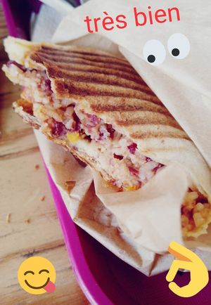 Toasted burrito at Petite Nature in Rennes