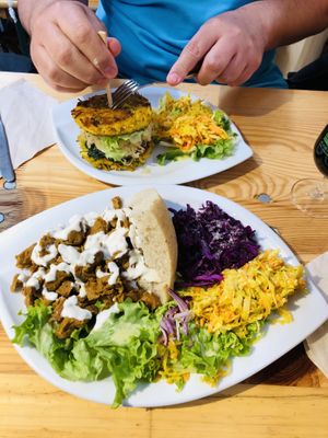Seitan kebab  at Cuit Lu Cru in Colmar