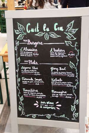 Menu at Cuit Lu Cru in Colmar
