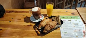 My breakfast at Cuit Lu Cru in Colmar