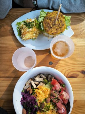 Cibo ottimo e di prima scelta, hanno un menù vegetariano e vegano, soprattutto senza glutine at Cuit Lu Cru in Colmar