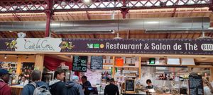 Fab veggie place in the covered market in Colmar  at Cuit Lu Cru in Colmar