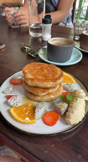 Vegan pancakes 🥞   at Rosie's Cafe in Hoi An