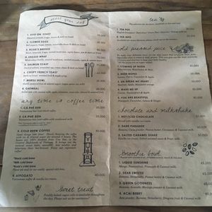 Menu at Rosie's Cafe in Hoi An