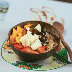 warm oatmeal  at Rosie's Cafe in Hoi An